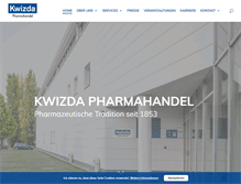 Tablet Screenshot of kwizda-pharmahandel.at
